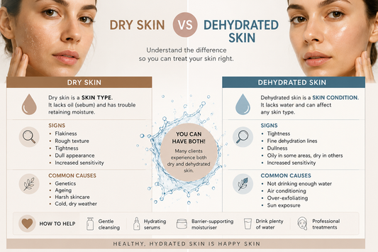 Dry Skin vs Dehydrated Skin Comparison