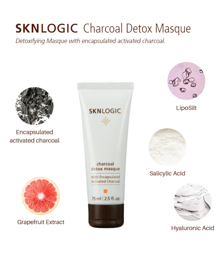 SKNlogic Charcoal Detox Masque - 75ml