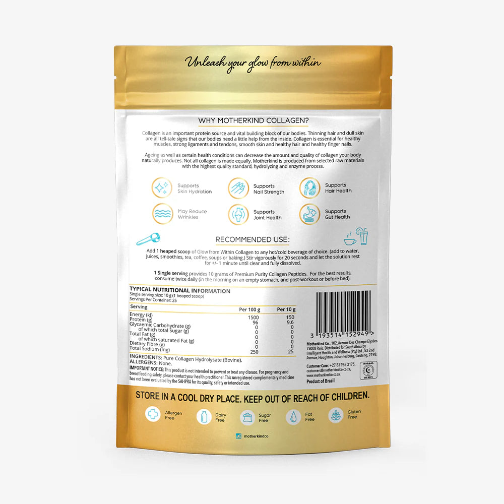 Motherkind Glow From Within Collagen - 250g